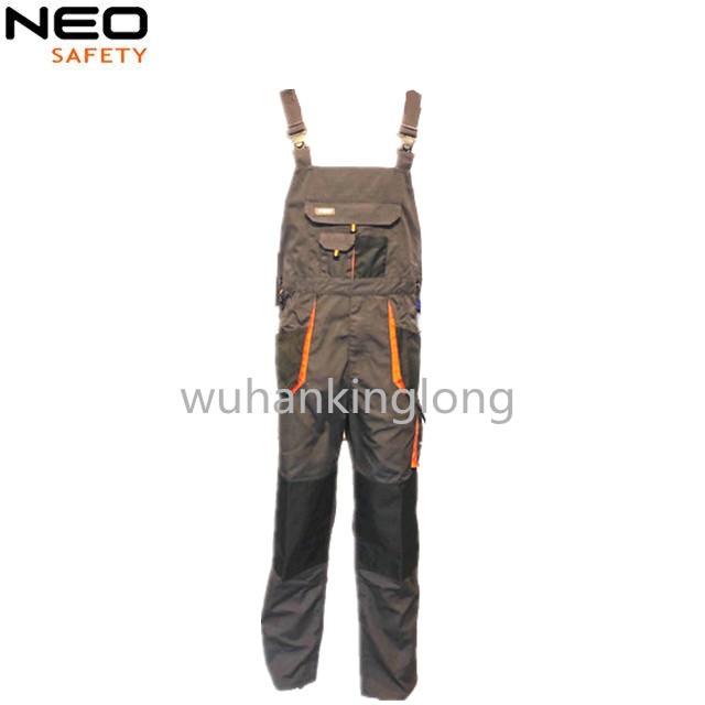 canvas workwear high quality color combination bibpants