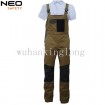 97% Cotton 3% Spandex Good Stretch Work Bib Pants for Men