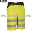 Fluorescent Yellow Reflective Work Cargo Shorts