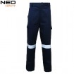 Men 100 cotton Work wear Trousers Cargo Pant with Hi Vis Tapes