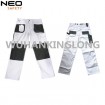 Working Clothes Twill Fabric White Carpenters Pants