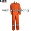 100%Cotton Fire Retardant Orange Coverall with reflective tape