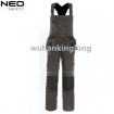 Heavy weight twill cargo pockets safety working wear bib pants