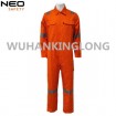 High Quality 100%Cotton Orange Reflective Coverall