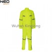 Manufacturer supply top quality  fluo yellow safety coveralls 
