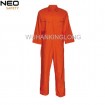 Mens 100 cotton proban fabric Fire resistance coveralls Brass zipper