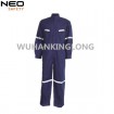 Navy Blue coveralls Poplin fabric Reflective tape with coveralls