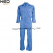 Royal Blue Long Sleeve Poly Cotton Mens Work Coverall