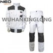 2PCS White Painters Workwear Jacket and Pants