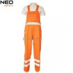 Workwear HIVI Orange Reflective Bibpants