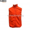 winter clothes polar fleece orange outdoor vest 