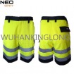 HIVI Yellow Polycotton safety shorts with Reflective Tape 