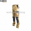 Khaki Spandex Cargo Pants with Multi Pocket