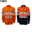 100%cotton orange reflective work shirt