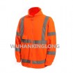 100%polyester polar fleece Fluo orange Smock Reflective Jacket