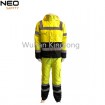 2 Pcs Triple Stitched Uniform Fluo Yellow Winter Jacket And Pants