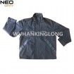 Black Spandex Stretch Workwear Jacket