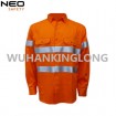 HIVI Orange 100%Cotton Drill Work Shirt with Vents 