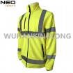 HIVI yellow softshell jacket with 5cm reflective tape