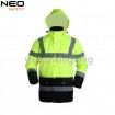 Hivis jacket winter parka reflective tape with worwkear