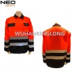 Hivis orange jacket new design twill fabric with uniform