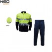 Hivis reflective stripe mens safety shirt and pants