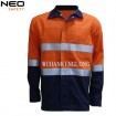 Long Sleeve Fluorescent Reflective Hi Vis 100 Cotton Work Shirts