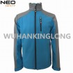 New Fashion Blue+Gray Stretch Softshell Jacket