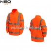 Polar fleece uniform HIVI jacket reflective tape with workwear