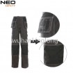 Twill Mens Functional Pockets Cargo Construction  Site Pants