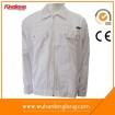 White pure color mens workwear jackets