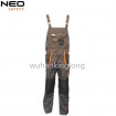 canvas workwear high quality color combination bibpants