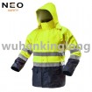 high vision yellow waterproof winter working jacket
