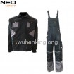 twill bibpants color combination workwear construction site uniform