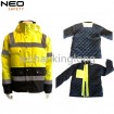 Custom-built fluo yellow reflective tape with winter jacket