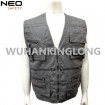 Multi Pockets Gray Poplin Vest for Chile